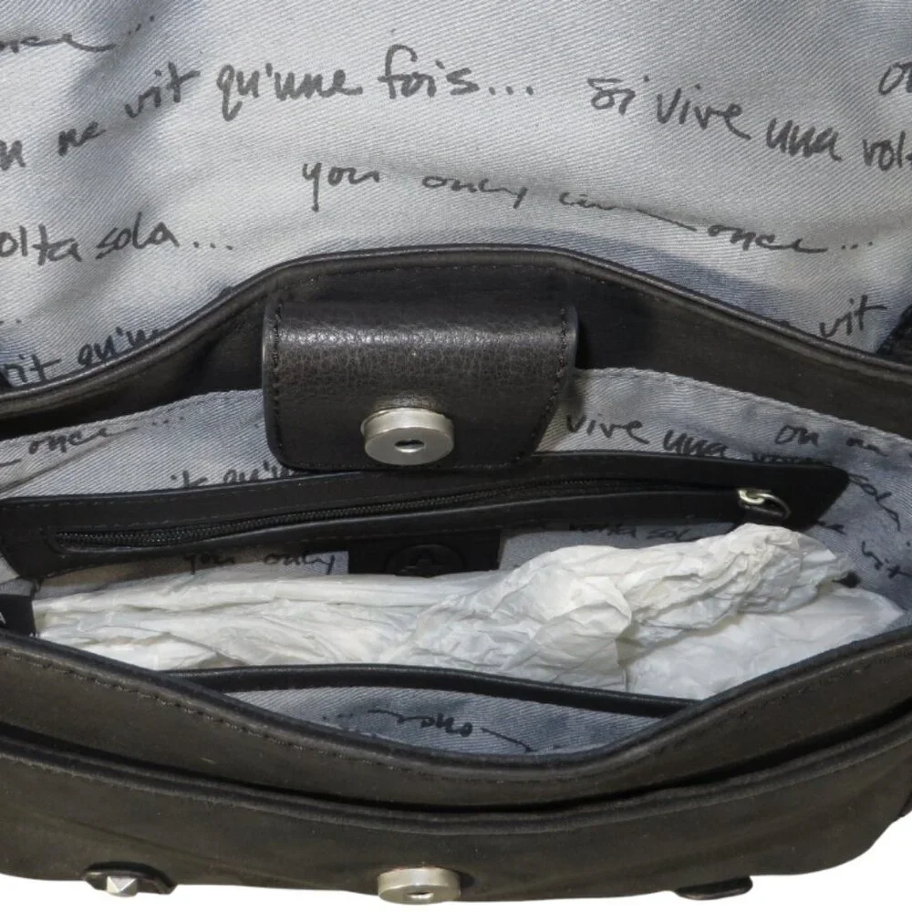 Ash Leather Crossbody Bag